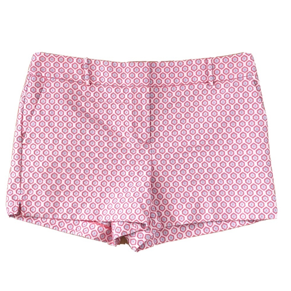 Loft The Riviera Coral Embroidered Fair Isle Short